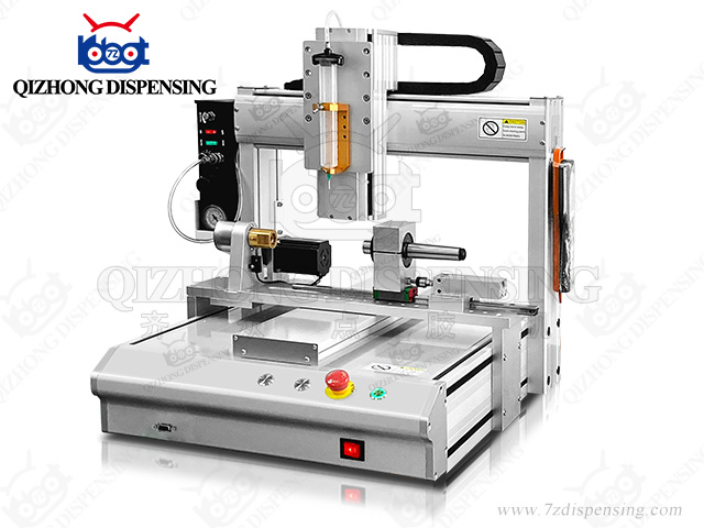 Desktop Industrial Robot With Rotary  Axis  And Syringe